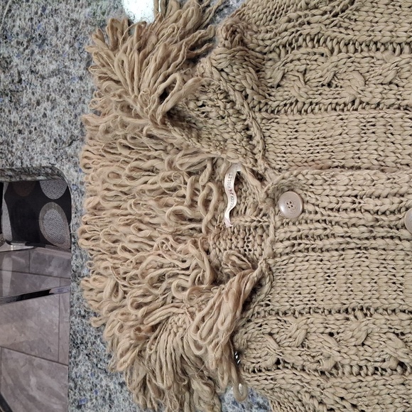 "CHELSEA AND VIOLET" SZ. L., Brown acrylic, button down cardigan. - Picture 12 of 16